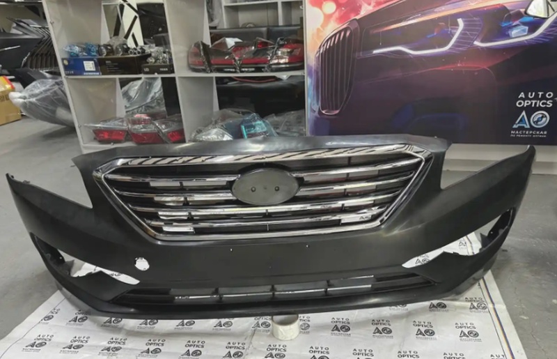Передний бампер от Hyundai Sonata 2014-2017